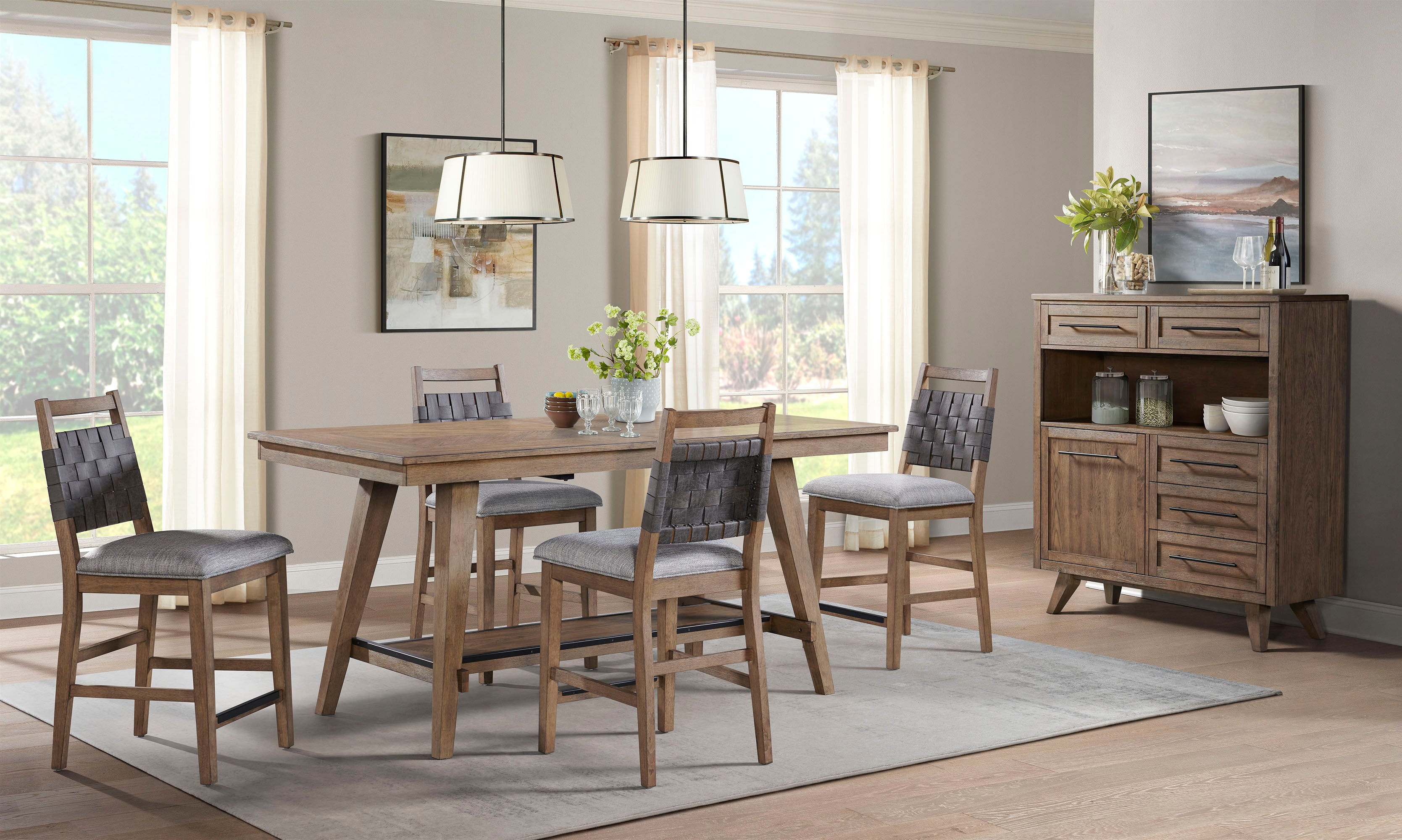 Oslo Server - Weathered Chestnut