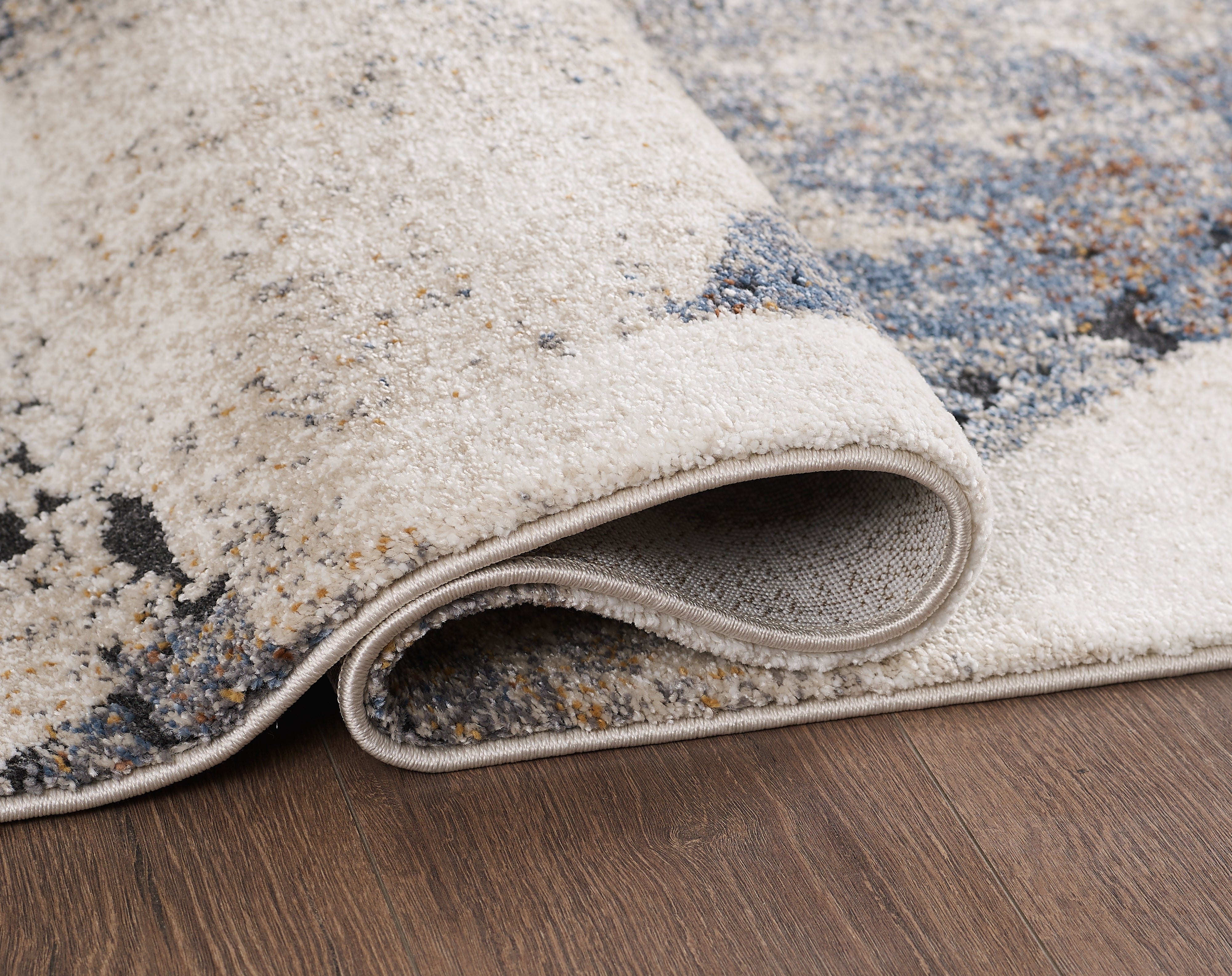 L2 Decor Panorama Area Rug 5' x 8' - Blue, Cream