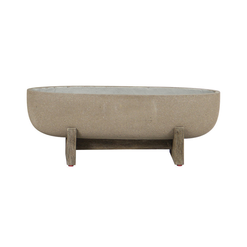 Bredgade III Indoor/ Outdoor Planter - Brown Stone