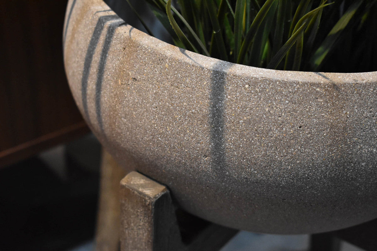 Bredgade II Indoor/ Outdoor Planter - Brown Stone