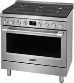 Frigidaire Professional Smudge-Proof Stainless Steel 36" Dual-Fuel Freestanding Range (4.4 Cu. Ft) - PCFD3670AF
