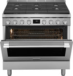 Frigidaire Professional Smudge-Proof Stainless Steel 36" Dual-Fuel Freestanding Range (4.4 Cu. Ft) - PCFD3670AF