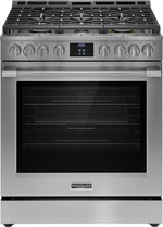 Frigidaire Professional Smudge-Proof® Stainless Steel 30" Front Control Gas Range with Total Convection (6 Cu. Ft) - PCFG3080AF