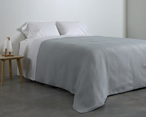 Cotton House Portugal Coverlet 90" x 90" - Diamante Grey