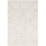 L2 Decor Petra Area Rug 8' x 11' with Underpad - Cream