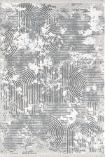 L2 Decor Petra Area Rug 5' x 8' with Underpad - Dark Grey