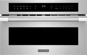 Frigidaire Professional Four micro-ondes encastrable 1,6 pi³ à convection avec friture à air 30 po acier inoxydable PMBD3081BF
