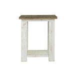 Borsgade Reclaimed Pine End Table - Antique White/Rustic Natural