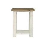 Borsgade Reclaimed Pine End Table - Antique White/Rustic Natural