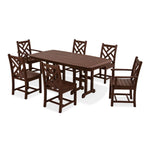 POLYWOOD® Chippendale 7-Piece Dining Set - Mahogany
