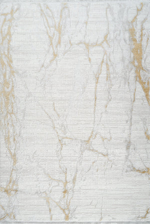 L2 Decor Karizma Area Rug 7' x 10' - Yellow, White