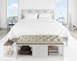 Cotton House 600 Thread Count 100% Egyptian Cotton King Sheet Set - White