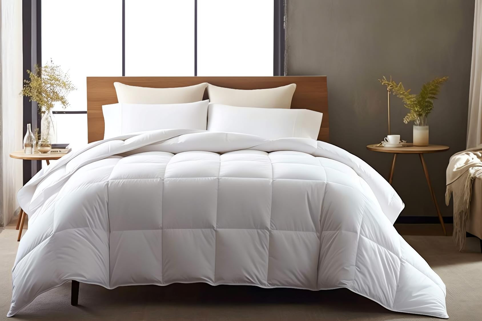 Cotton House 100% Natural Wool Queen Duvet - White