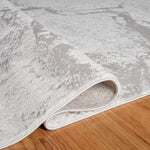 L2 Decor Karizma Area Rug 5' x 8' with Underpad - Grey, White