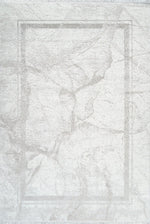 L2 Decor Karizma Area Rug 8' x 11' with Underpad - Grey, White