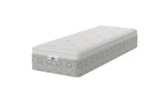 Kingsdown Atmosphere Firm Euro Top 30 x 80 in Queen Split Mattress, angled view with tufted top and light beige side panels