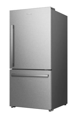 Hisense Réfrigérateur 22,3 pi³ avec congélateur en bas acier inoxydable RB22A2FSE