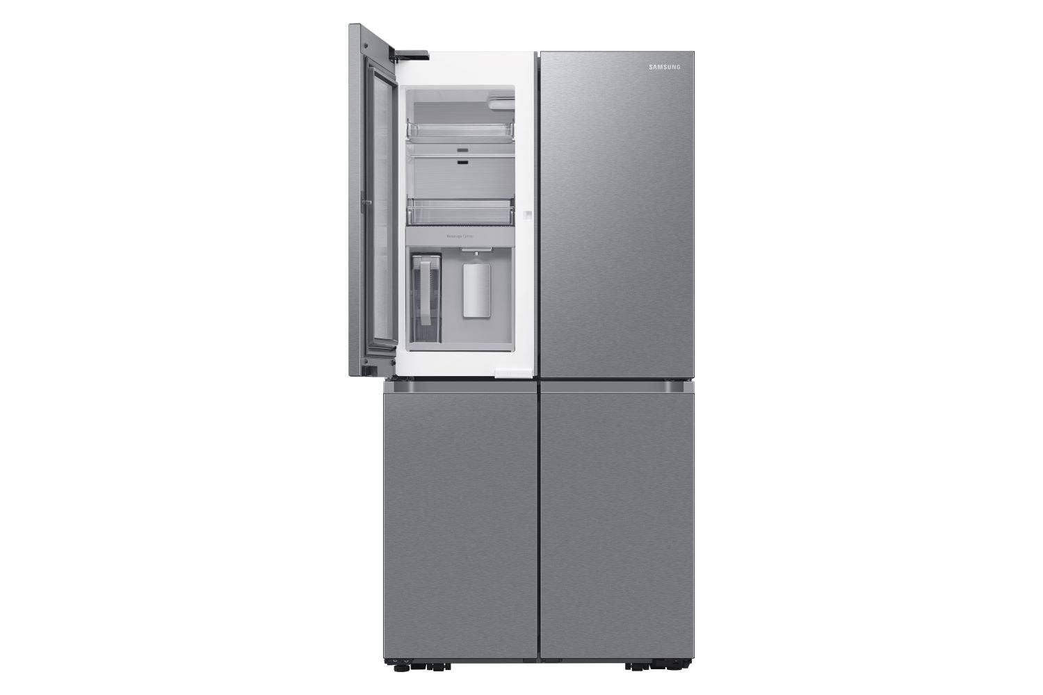 Samsung BESPOKE 36" 22.8 Cu. Ft. Stainless Steel 4-Door Flex French Door Refrigerator with Beverage Center -RF23DG9600SRAC