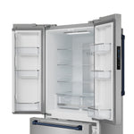 Thor Kitchen - Gordon Ramsay Collection 30" 17.5 Cu. Ft. Stainless Steel Counter-Depth French Door Refrigerator with Ice Maker - RF3017FFD99-BLU