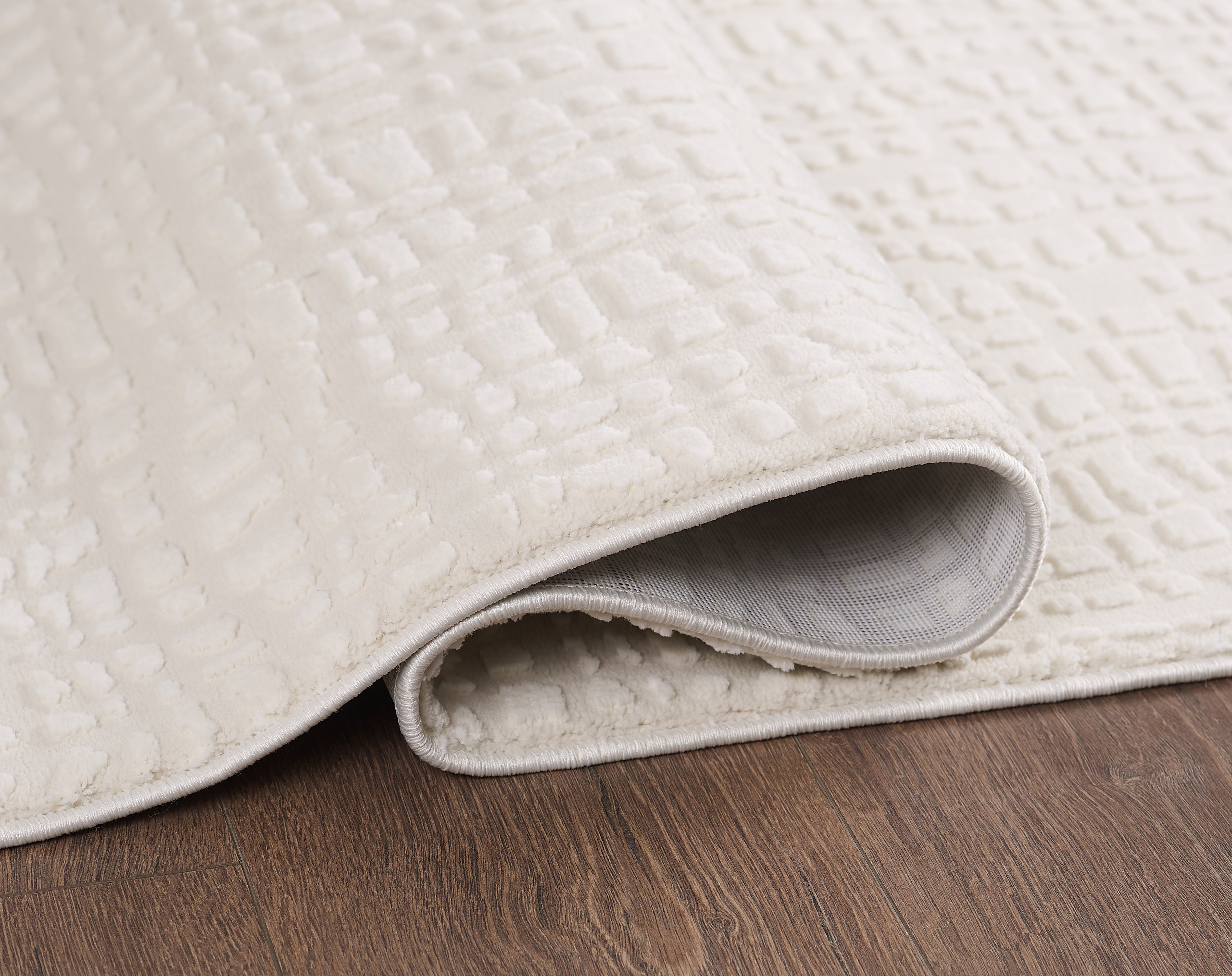 L2 Decor Robini Area Rug 7' x 10' with Underpad - Cream