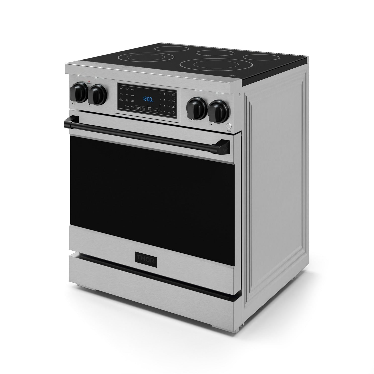 Thor Kitchen Stainless Steel Freestanding Professional Electric Range|Gordon Ramsay Series (4.55 cu.ft.) -RSE30-BLK