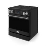 Thor Kitchen Black Stainless Steel Freestanding Professional Electric Range|Gordon Ramsay Series (4.55 cu.ft.) - RSE30B-SS