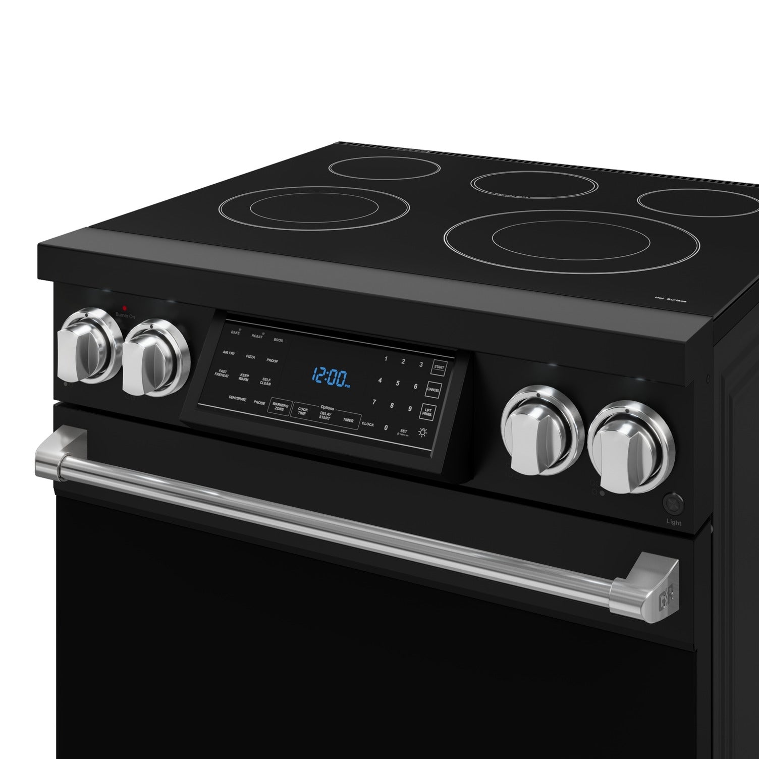Thor Kitchen Black Stainless Steel Freestanding Professional Electric Range|Gordon Ramsay Series (4.55 cu.ft.) - RSE30B-SS