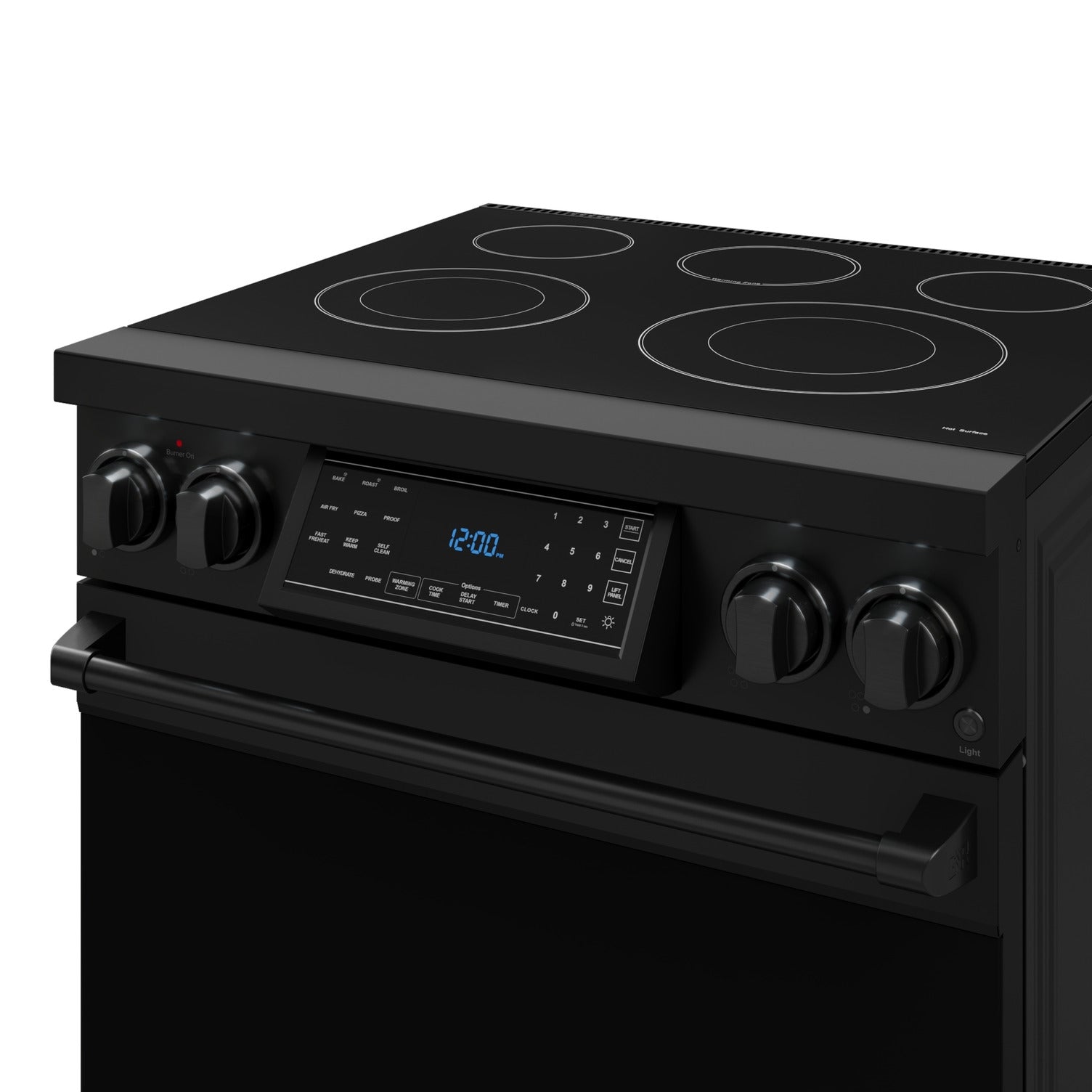 Thor Kitchen Black Stainless Steel Freestanding Professional Electric Range|Gordon Ramsay Series (4.55 cu.ft.) - RSE30B