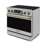 Thor Kitchen Stainless Steel Freestanding Professional Electric Range |Gordon Ramsay Series (6 cu.ft) - RSE36-BRZ