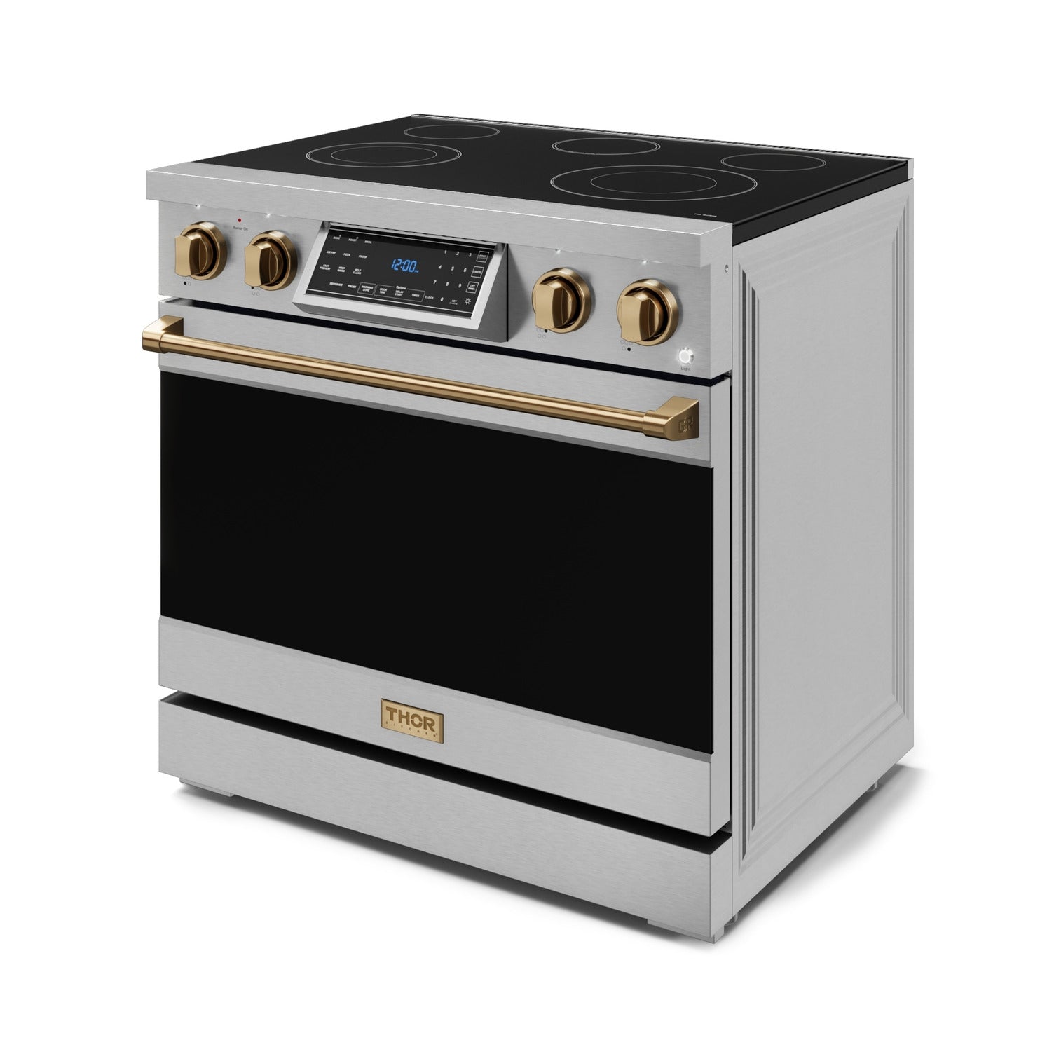 Thor Kitchen Stainless Steel Freestanding Professional Electric Range |Gordon Ramsay Series (6 cu.ft) - RSE36-BRZ