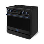 Thor Kitchen Black Stainless Steel Freestanding Professional Electric Range|Gordon Ramsay Series (6 cu.ft) - RSE36B-BLU