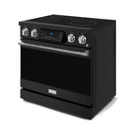 Thor Kitchen Black Stainless Steel Freestanding Professional Electric Range |Gordon Ramsay Series (6 cu.ft) - RSE36B-SS