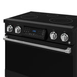 Thor Kitchen Black Stainless Steel Freestanding Professional Electric Range |Gordon Ramsay Series (6 cu.ft) - RSE36B-SS
