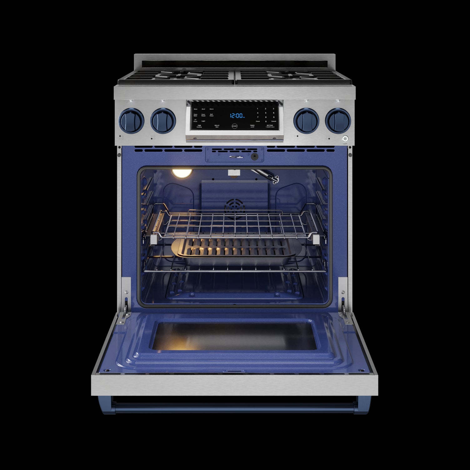 Thor Kitchen Stainless Steel Freestanding Professional Gas Range|Gordon Ramsay Series (4.55 cu.ft.) - RSG30-BLU
