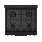 Thor Kitchen Black Stainless Steel Freestanding Professional Gas Range|Gordon Ramsay Series (4.55 cu.ft.) - RSG30B-BRZ