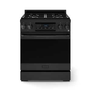 Thor Kitchen Black Stainless Steel Freestanding Professional Gas Range|Gordon Ramsay Series (4.55 cu.ft.) - RSG30BLP