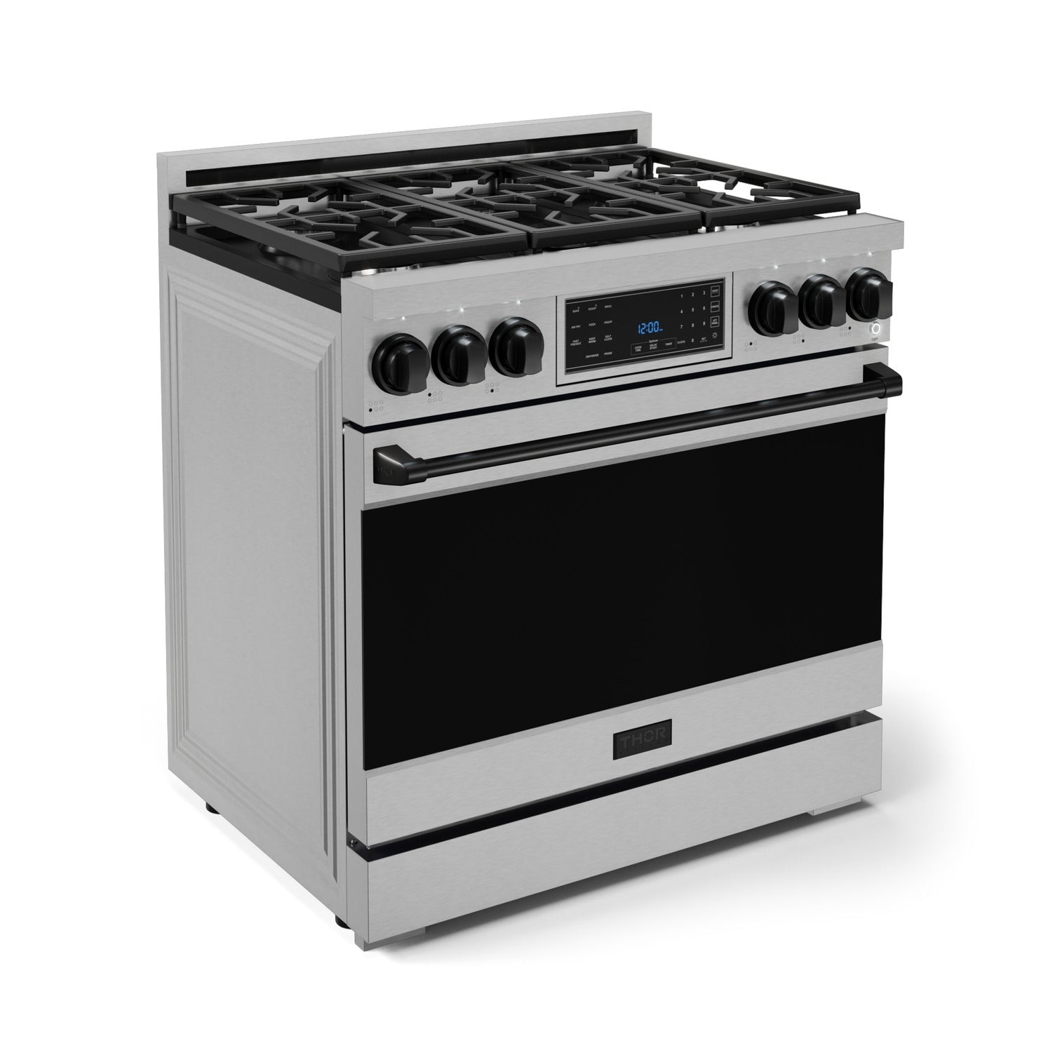 Thor Kitchen Stainless Steel Freestanding Professional Gas Range|Gordon Ramsay Series (6 cu.ft.) - RSG36-BLK