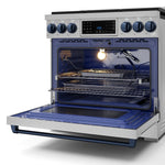 Thor Kitchen Stainless Steel Freestanding Professional Gas Range|Gordon Ramsay Series (6 cu.ft.) - RSG36-BLU