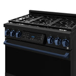 Thor Kitchen Black Stainless Steel Freestanding Professional Gas Range|Gordon Ramsay Series (6 cu.ft.) - RSG36B-BLU
