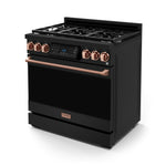 Thor Kitchen Black Stainless Steel Freestanding Professional Gas Range|Gordon Ramsay Series (6 cu.ft.) - RSG36B-RSG