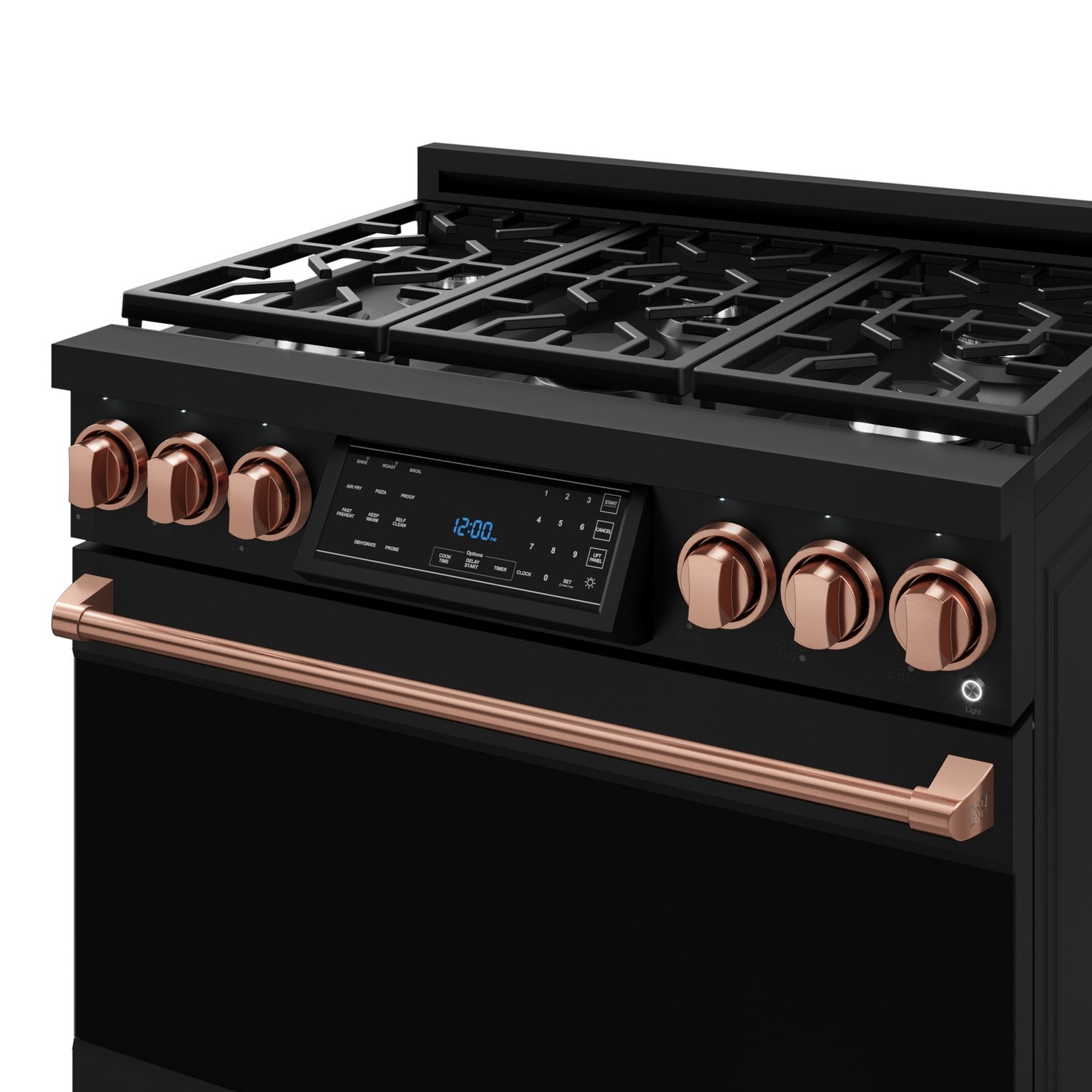 Thor Kitchen Black Stainless Steel Freestanding Professional Gas Range|Gordon Ramsay Series (6 cu.ft.) - RSG36B-RSG