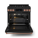 Thor Kitchen Black Stainless Steel Freestanding Professional Gas Range|Gordon Ramsay Series (6 cu.ft.) - RSG36B-RSG