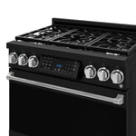 Thor Kitchen Black Stainless Steel Freestanding Professional Gas Range|Gordon Ramsay Series (6 cu.ft.) - RSG36B-SS