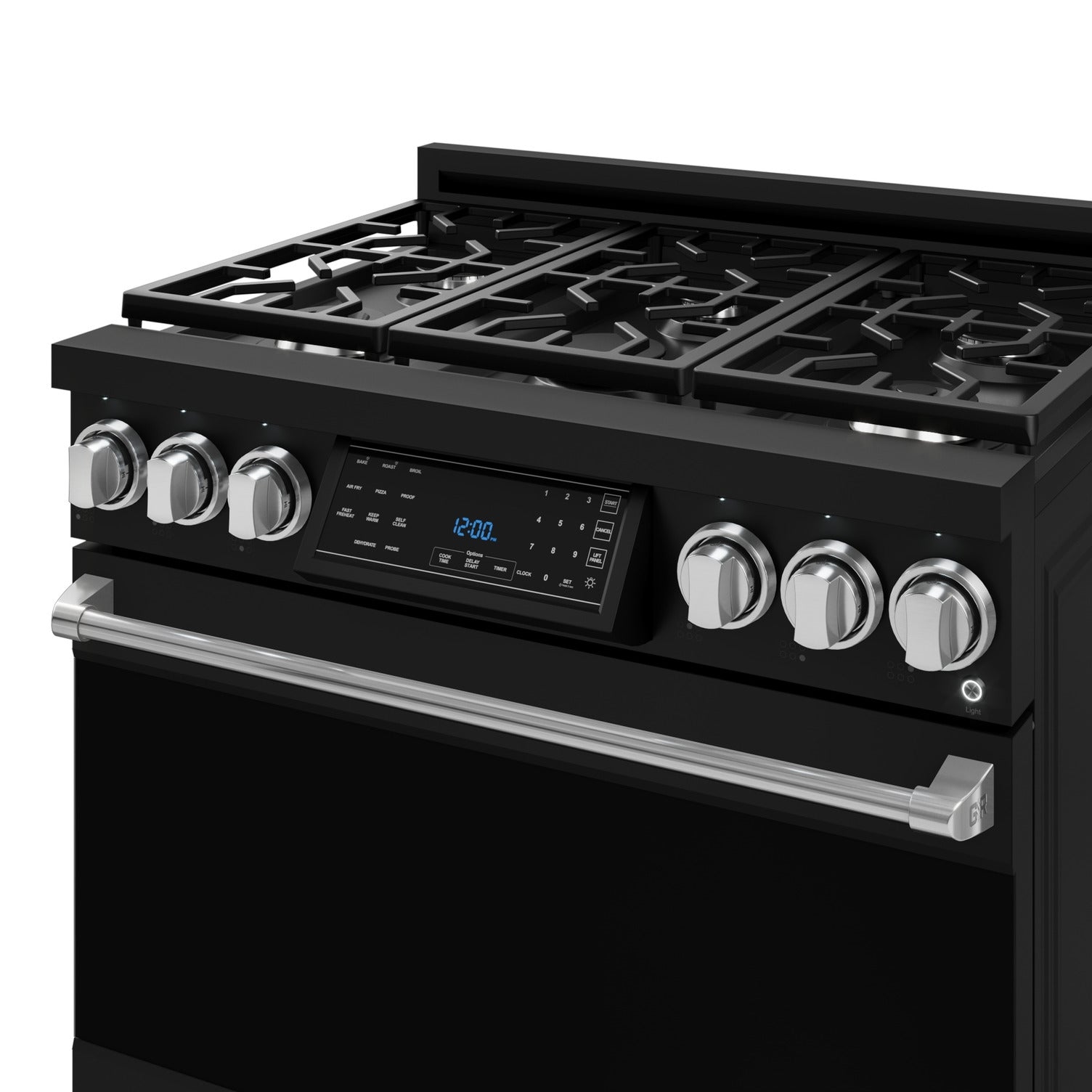 Thor Kitchen Black Stainless Steel Freestanding Professional Gas Range|Gordon Ramsay Series (6 cu.ft.) - RSG36B-SS