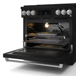 Thor Kitchen Black Stainless Steel Freestanding Professional Gas Range|Gordon Ramsay Series (6 cu.ft.) - RSG36B-SS