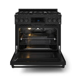 Thor Kitchen Black Stainless Steel Freestanding Professional Gas Range|Gordon Ramsay Series (6 cu.ft.) - RSG36B