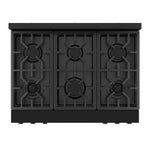 Thor Kitchen Black Stainless Steel Freestanding Professional Gas Range|Gordon Ramsay Series (6 cu.ft.) - RSG36B
