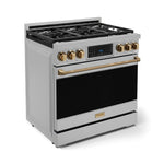 Thor Kitchen Stainless Steel Freestanding Professional Gas Range|Gordon Ramsay Series (6 cu.ft.) - RSG36-BRZ