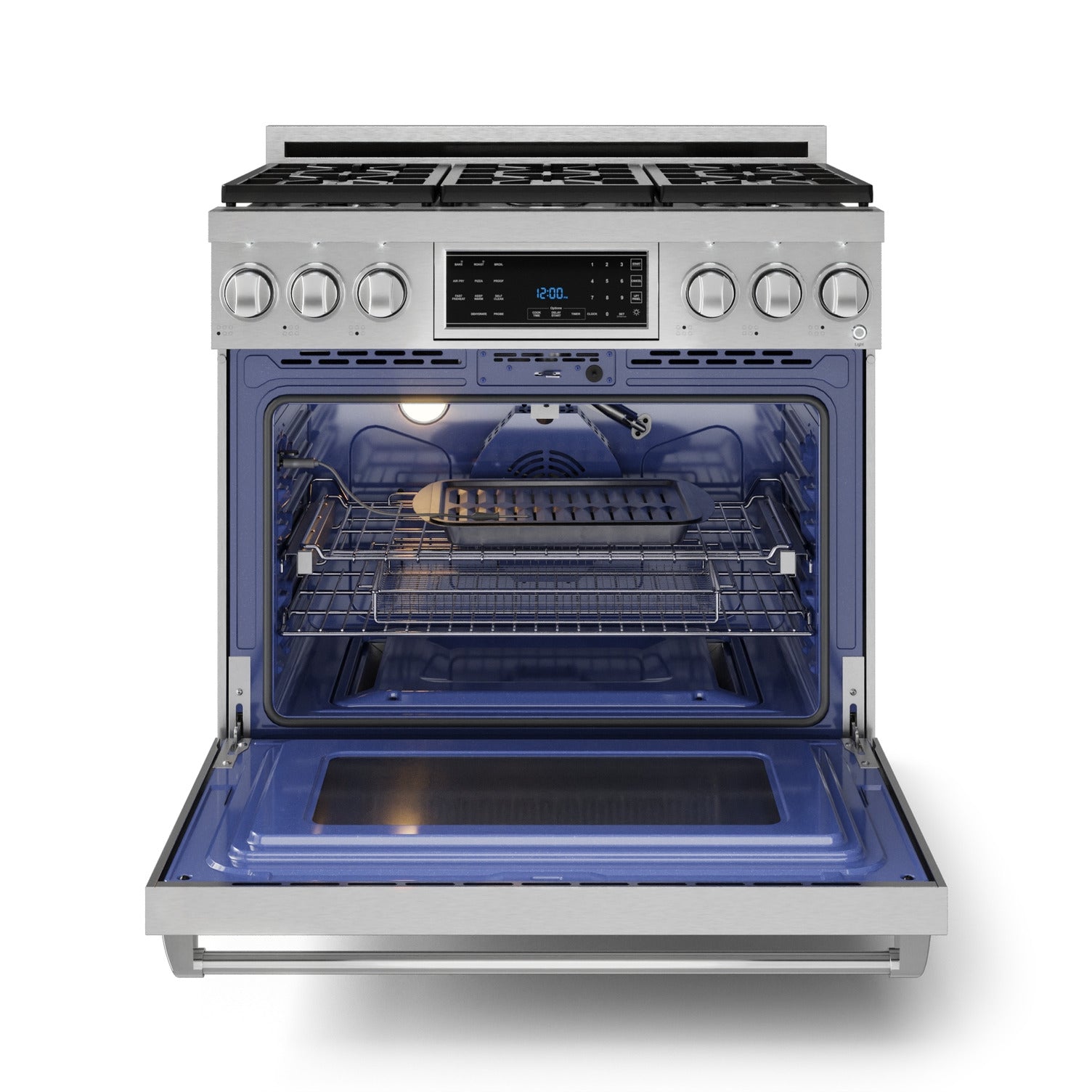 Thor Kitchen Stainless Steel Freestanding Professional Gas Range|Gordon Ramsay Series (6 cu.ft.) - RSG36