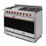 Thor Kitchen Stainless Steel Freestanding Professional Double Oven Gas Range|Gordon Ramsay Series (7 cu.ft.) - RSG48E-RSG